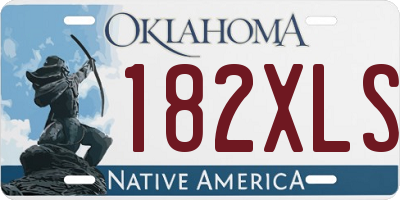 OK license plate 182XLS