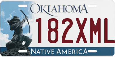 OK license plate 182XML