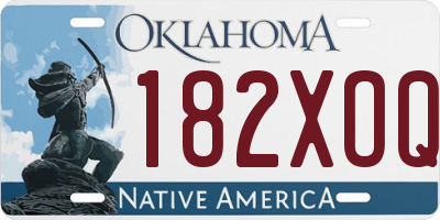 OK license plate 182XOQ