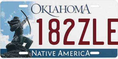 OK license plate 182ZLE