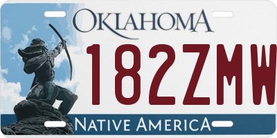 OK license plate 182ZMW