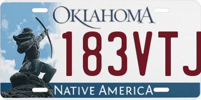 OK license plate 183VTJ