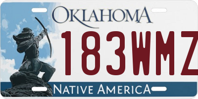 OK license plate 183WMZ