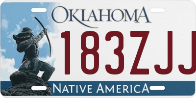 OK license plate 183ZJJ