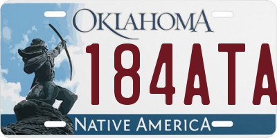 OK license plate 184ATA