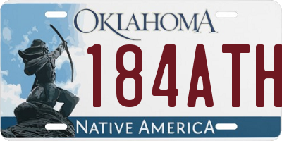 OK license plate 184ATH