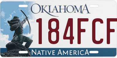 OK license plate 184FCF