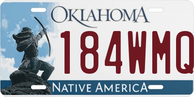 OK license plate 184WMQ