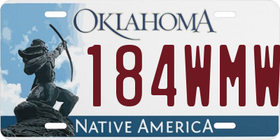 OK license plate 184WMW
