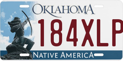 OK license plate 184XLP