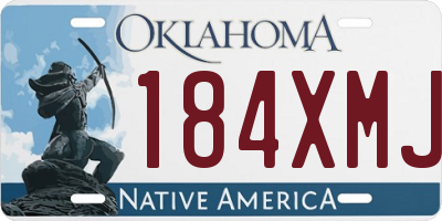 OK license plate 184XMJ