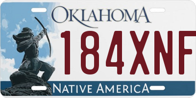 OK license plate 184XNF