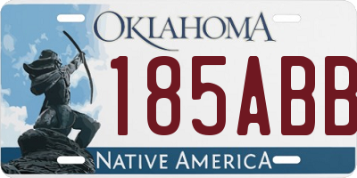 OK license plate 185ABB