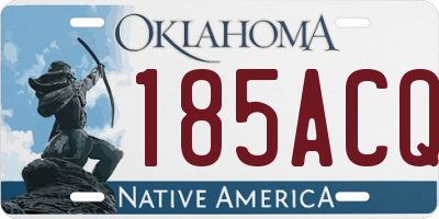 OK license plate 185ACQ