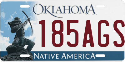 OK license plate 185AGS