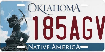 OK license plate 185AGV