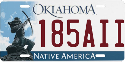 OK license plate 185AII