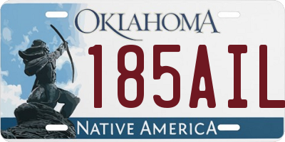 OK license plate 185AIL