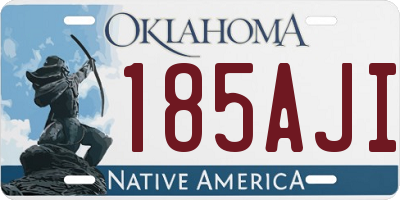 OK license plate 185AJI