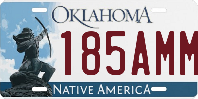 OK license plate 185AMM