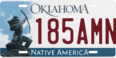 OK license plate 185AMN
