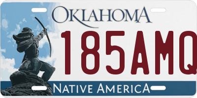 OK license plate 185AMQ