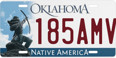 OK license plate 185AMV