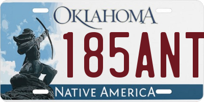 OK license plate 185ANT