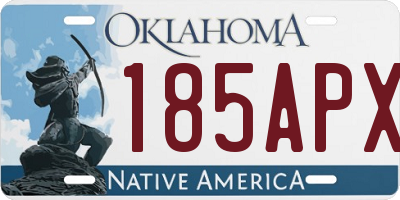 OK license plate 185APX