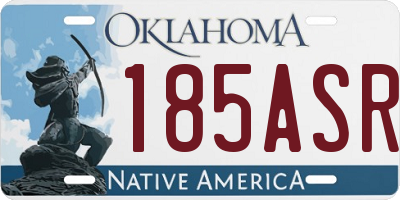 OK license plate 185ASR