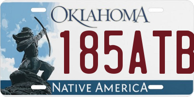 OK license plate 185ATB