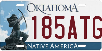 OK license plate 185ATG
