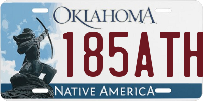 OK license plate 185ATH