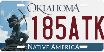 OK license plate 185ATK
