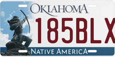 OK license plate 185BLX