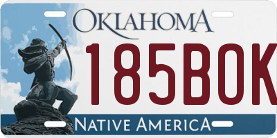 OK license plate 185BOK