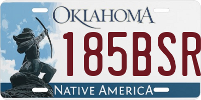 OK license plate 185BSR