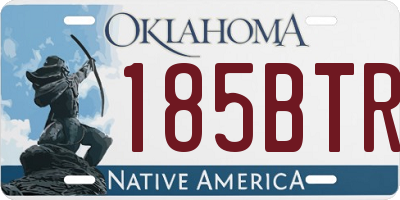 OK license plate 185BTR