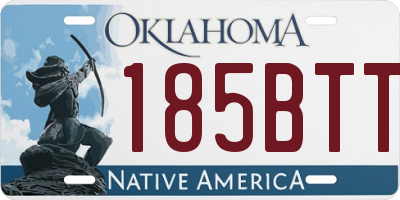 OK license plate 185BTT