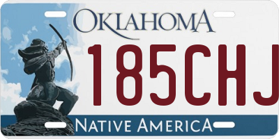 OK license plate 185CHJ