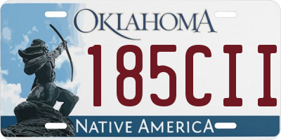 OK license plate 185CII