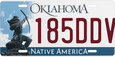 OK license plate 185DDV