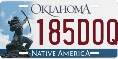 OK license plate 185DOQ