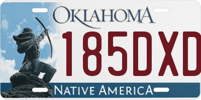 OK license plate 185DXD