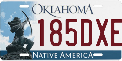 OK license plate 185DXE