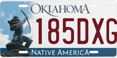 OK license plate 185DXG