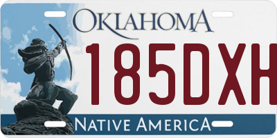 OK license plate 185DXH