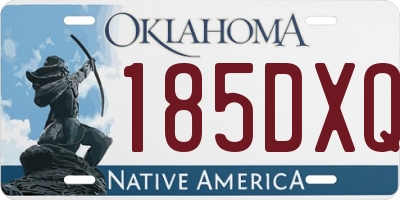 OK license plate 185DXQ