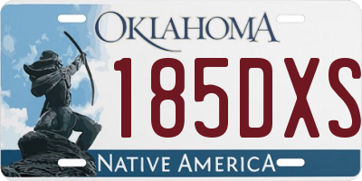 OK license plate 185DXS