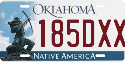 OK license plate 185DXX